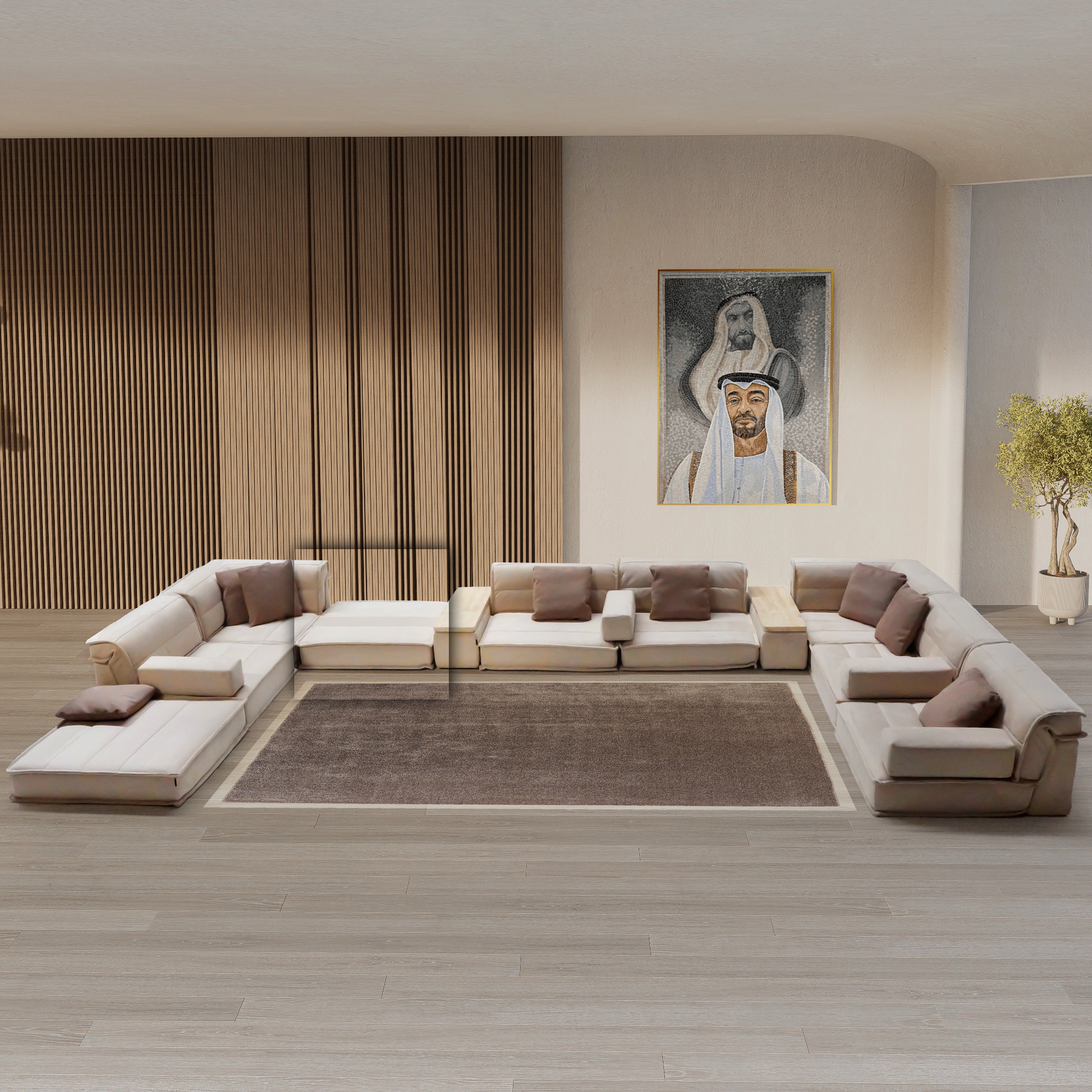 BAXTER Ottoman Unit SF081-C - Sofas - ebarza Furniture UAE | Shop Modern Furniture in Abu Dhabi & Dubai - مفروشات ايبازرا في الامارات | تسوق اثاث عصري وديكورات مميزة في دبي وابوظبي