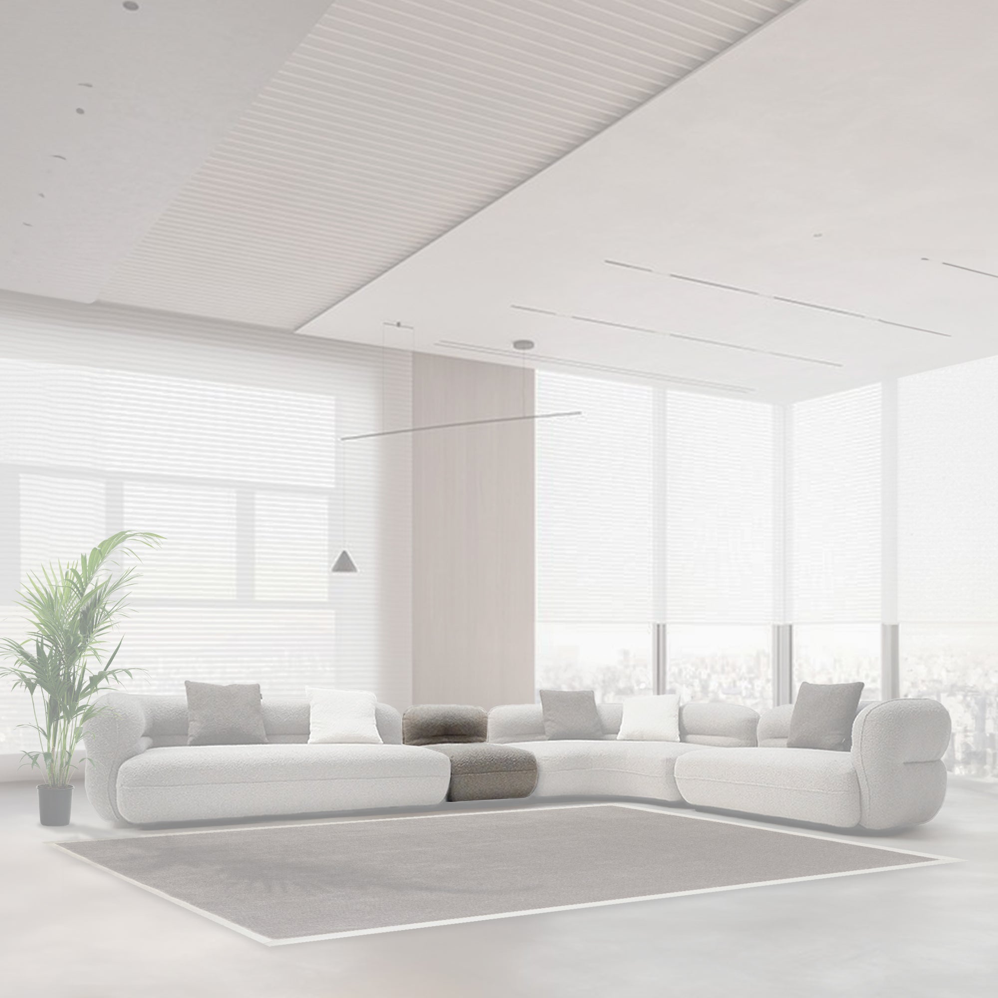 Cotton and Linen Fabric Single Sofa Module ISF-2133 /2 - Sofa - ebarza Furniture UAE | Shop Modern Furniture in Abu Dhabi & Dubai - مفروشات ايبازرا في الامارات | تسوق اثاث عصري وديكورات مميزة في دبي وابوظبي