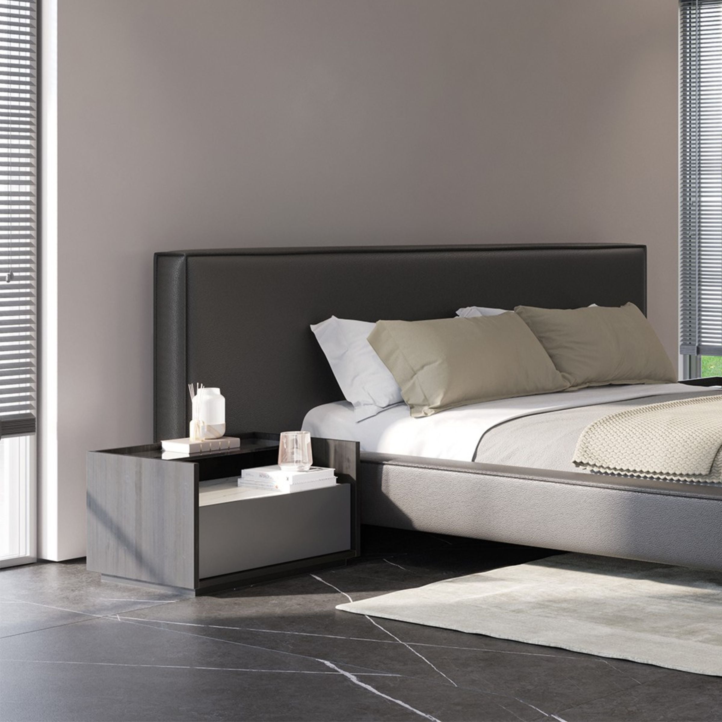 Display Item - 2X COLLECT Grey Bedside Tables YLCG-BNS - YAS - DISPLAY ITEM - ebarza Furniture UAE | Shop Modern Furniture in Abu Dhabi & Dubai - مفروشات ايبازرا في الامارات | تسوق اثاث عصري وديكورات مميزة في دبي وابوظبي