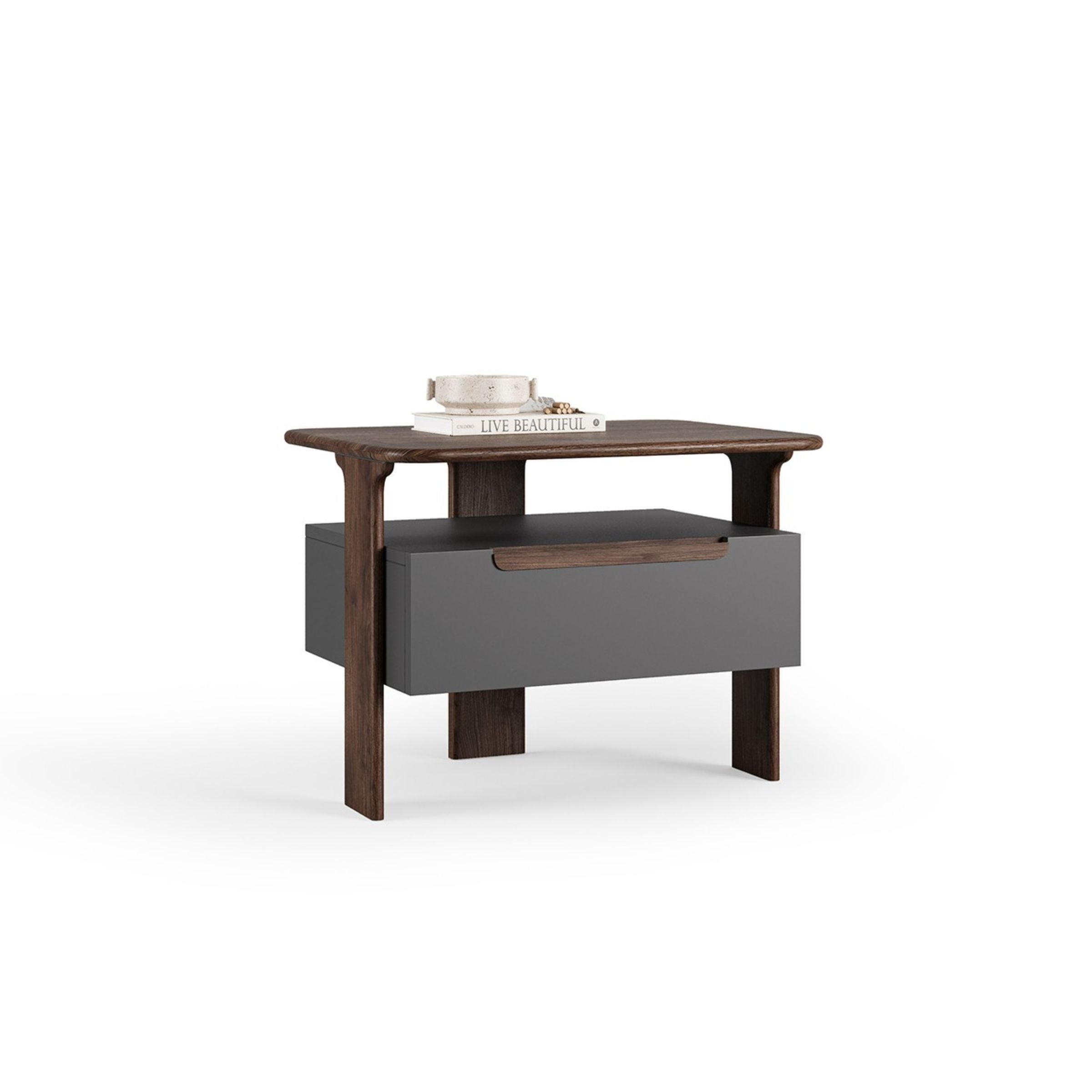 2X Lova Bedside Tables YOLVA-2NS - Bedside Tables - ebarza Furniture UAE | Shop Modern Furniture in Abu Dhabi & Dubai - مفروشات ايبازرا في الامارات | تسوق اثاث عصري وديكورات مميزة في دبي وابوظبي