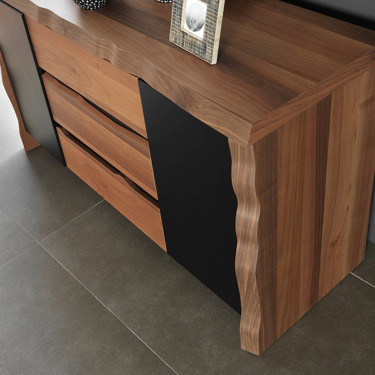 Pair of Monaco bedside tables by YOL LIVING featuring sleek wooden design and modern nightstand style.
