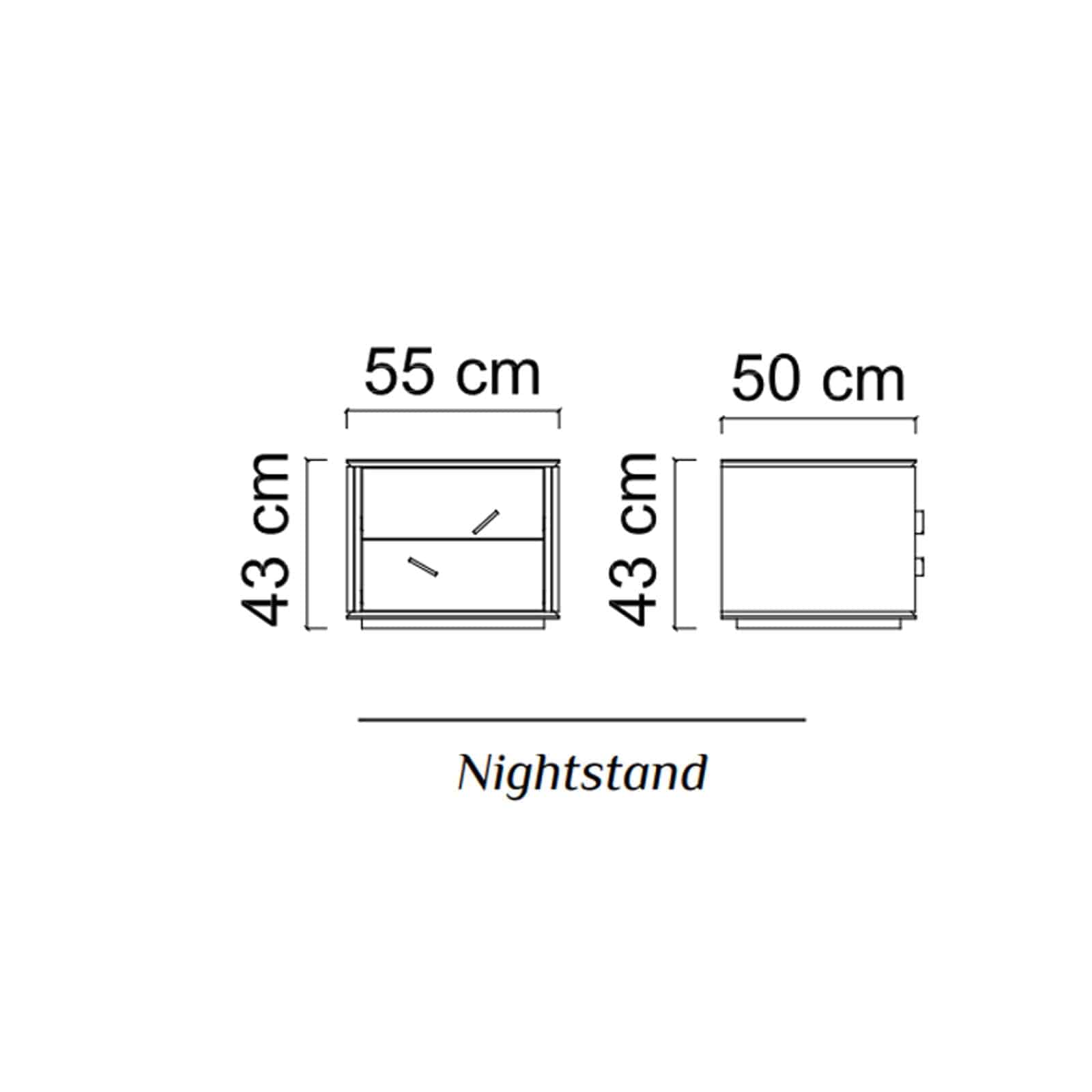 2X Pena Bedside Table Pena-Nightstand - Bedside Tables - ebarza Furniture UAE | Shop Modern Furniture in Abu Dhabi & Dubai - مفروشات ايبازرا في الامارات | تسوق اثاث عصري وديكورات مميزة في دبي وابوظبي