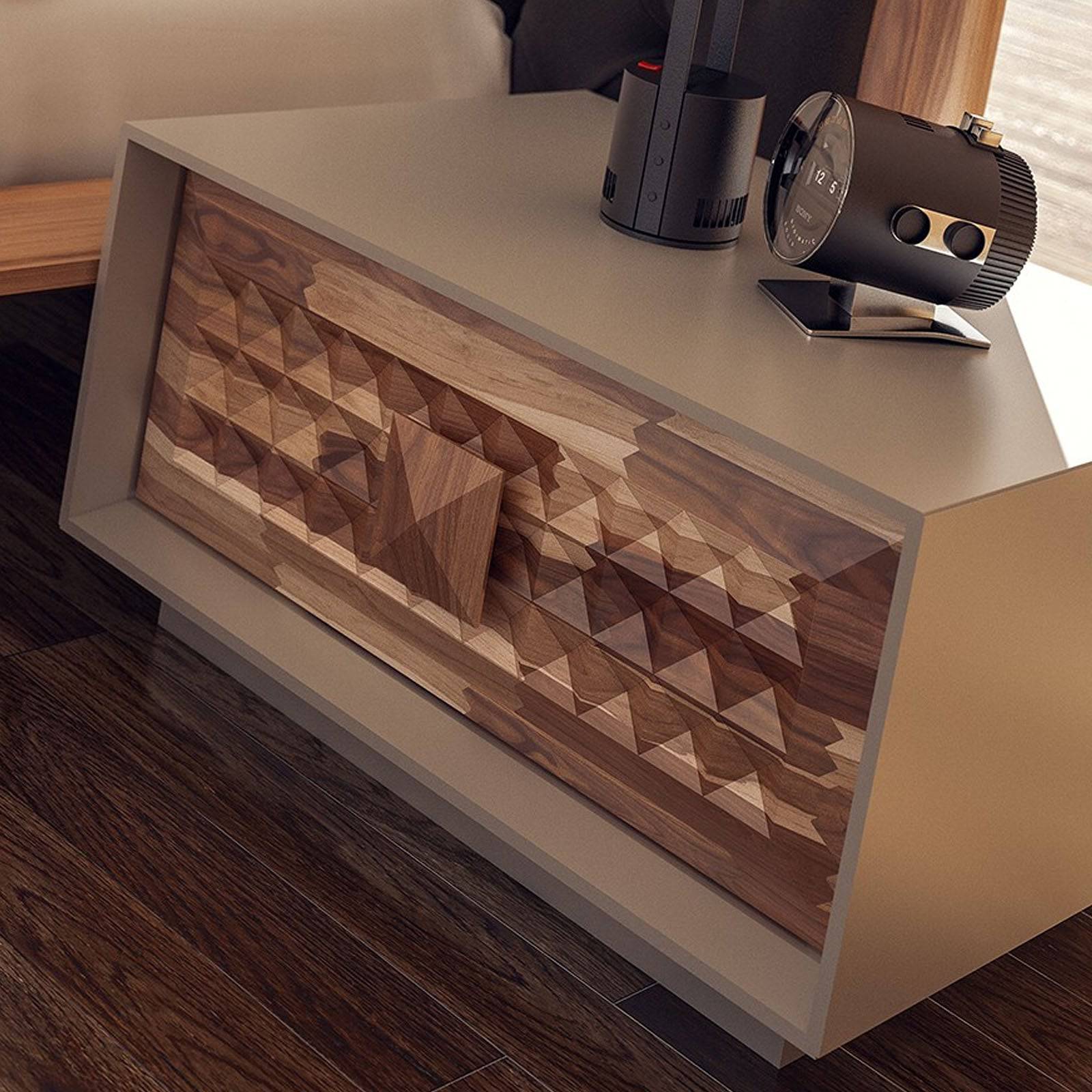 2X Prizma Bedside Table Prizma001-Table - Bedside Tables - ebarza Furniture UAE | Shop Modern Furniture in Abu Dhabi & Dubai - مفروشات ايبازرا في الامارات | تسوق اثاث عصري وديكورات مميزة في دبي وابوظبي