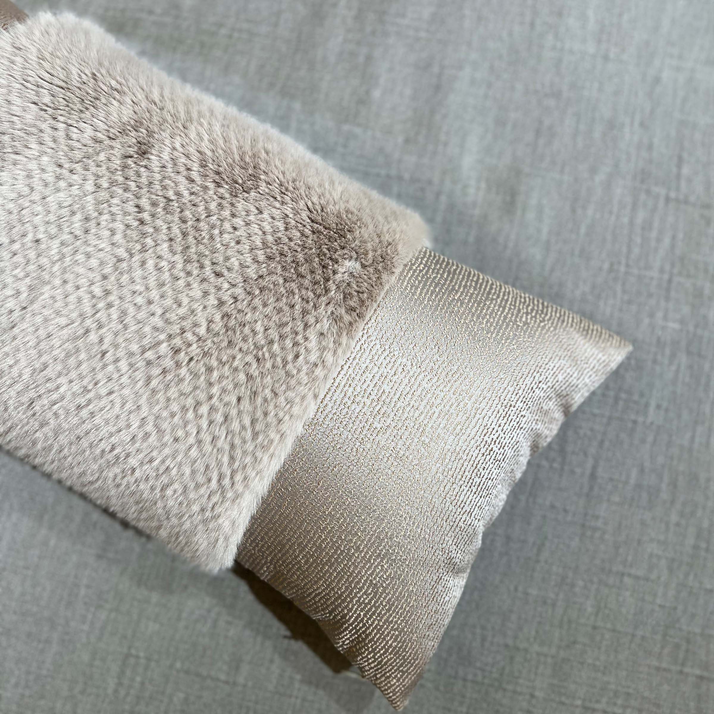 30*60 Luna Spliced Cushion - ECC072 - Cushions - ebarza Furniture UAE | Shop Modern Furniture in Abu Dhabi & Dubai - مفروشات ايبازرا في الامارات | تسوق اثاث عصري وديكورات مميزة في دبي وابوظبي