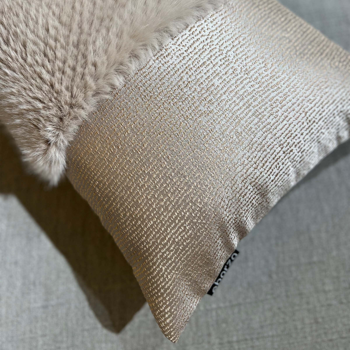 BEACON Luna Spliced Cushion in 30x60 size featuring a modern, geometric design for stylish home decor.