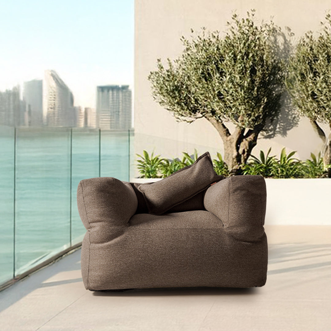 30*60 PILLOW With Zipper - Concha182-Brown - Cushions - ebarza Furniture UAE | Shop Modern Furniture in Abu Dhabi & Dubai - مفروشات ايبازرا في الامارات | تسوق اثاث عصري وديكورات مميزة في دبي وابوظبي