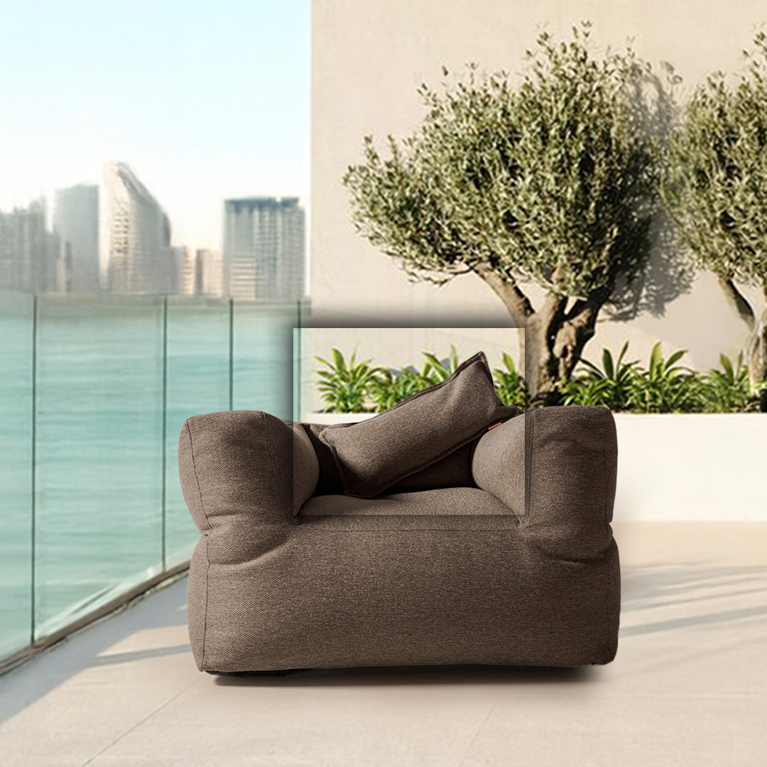 30*60 PILLOW With Zipper - Concha182-Brown - Cushions - ebarza Furniture UAE | Shop Modern Furniture in Abu Dhabi & Dubai - مفروشات ايبازرا في الامارات | تسوق اثاث عصري وديكورات مميزة في دبي وابوظبي