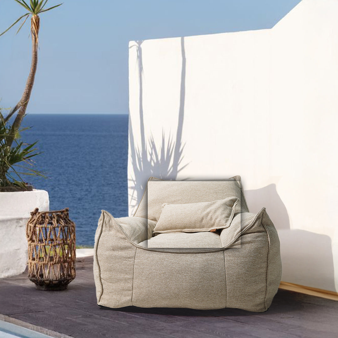 Beige 30x60 cushion with zipper from BEACON Laconcha140, designed for comfort and style in home decor.