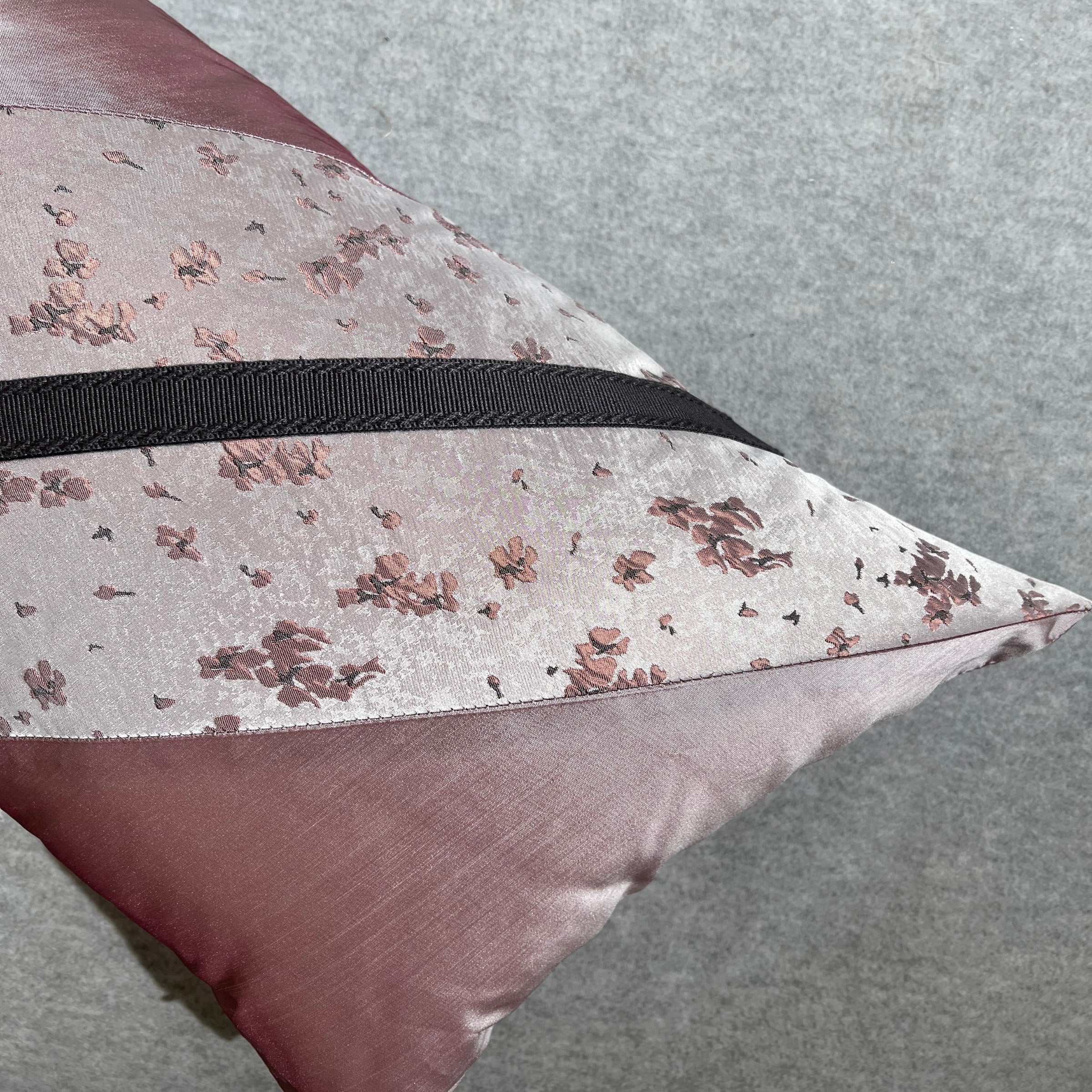 Patchwork cushion from BEACON, 30x60 inches, Quentin design with colorful patchwork pattern, ideal for sofa or bed decor.