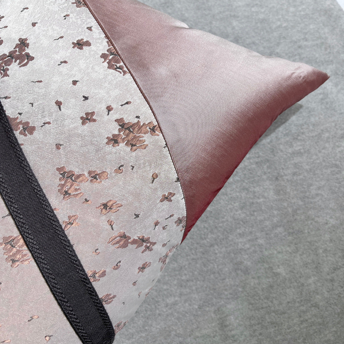 Beacon Quentin patchwork cushion in 30x60 inches with colorful fabric, decorative cushion for sofa or bed.