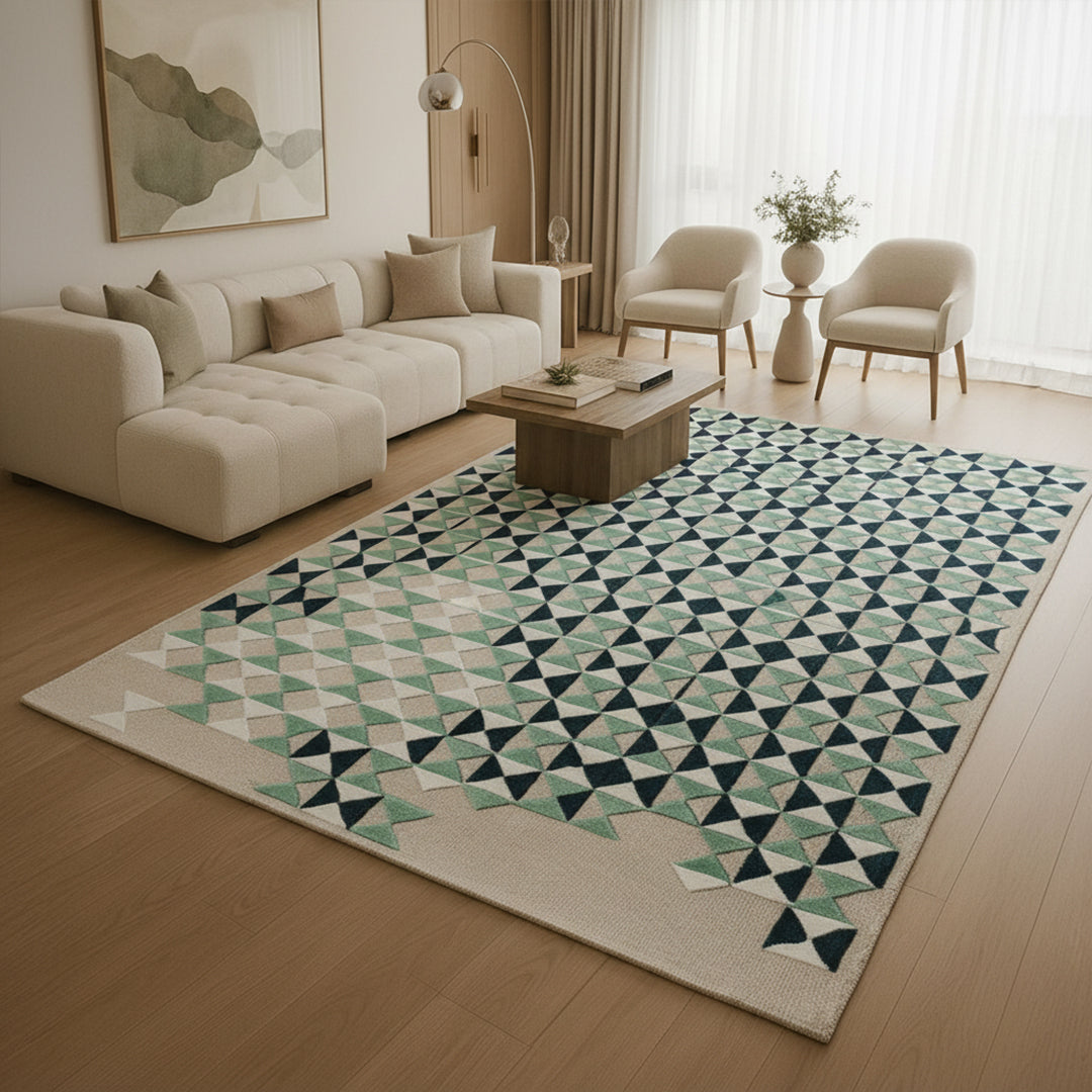 300X200 Cm Handmade Wool Rug Jh-20738-Xl - Rugs - ebarza Furniture UAE | Shop Modern Furniture in Abu Dhabi & Dubai - مفروشات ايبازرا في الامارات | تسوق اثاث عصري وديكورات مميزة في دبي وابوظبي
