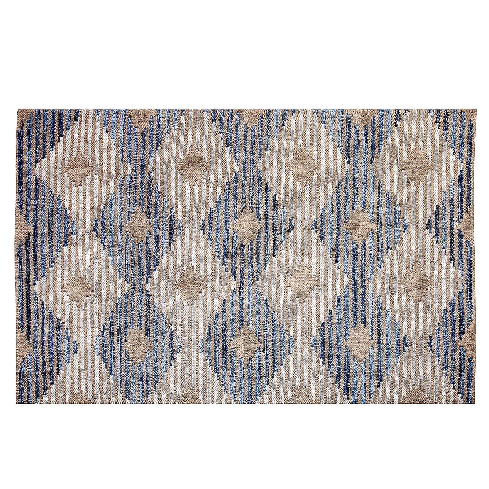 300X200 Cm Diamond Handmade Wool Rug Jh-2055-L - Rugs - ebarza Furniture UAE | Shop Modern Furniture in Abu Dhabi & Dubai - مفروشات ايبازرا في الامارات | تسوق اثاث عصري وديكورات مميزة في دبي وابوظبي