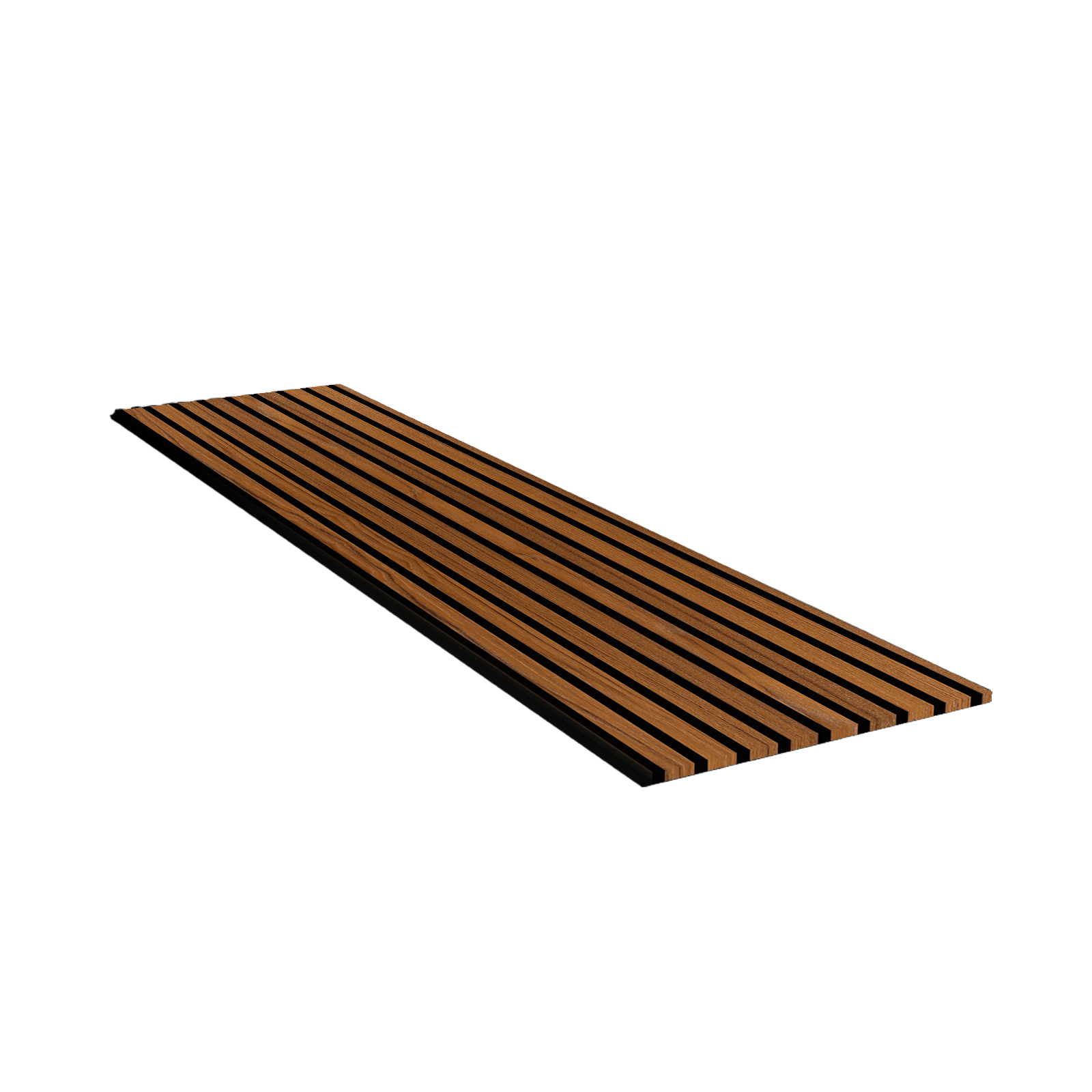 Sample of Slat Acoustic Panel 35-15mm Fire Retardant 300x60x2.1cm Walnut-Oak002 -Sample - Wall panels samples - ebarza Furniture UAE | Shop Modern Furniture in Abu Dhabi & Dubai - مفروشات ايبازرا في الامارات | تسوق اثاث عصري وديكورات مميزة في دبي وابوظبي