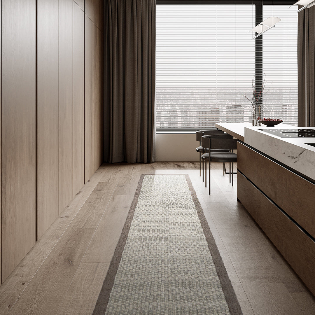 Sisal carpet Bombay 80x300cm from COOL HALI, natural beige rug with textured woven design for living room or hallway.