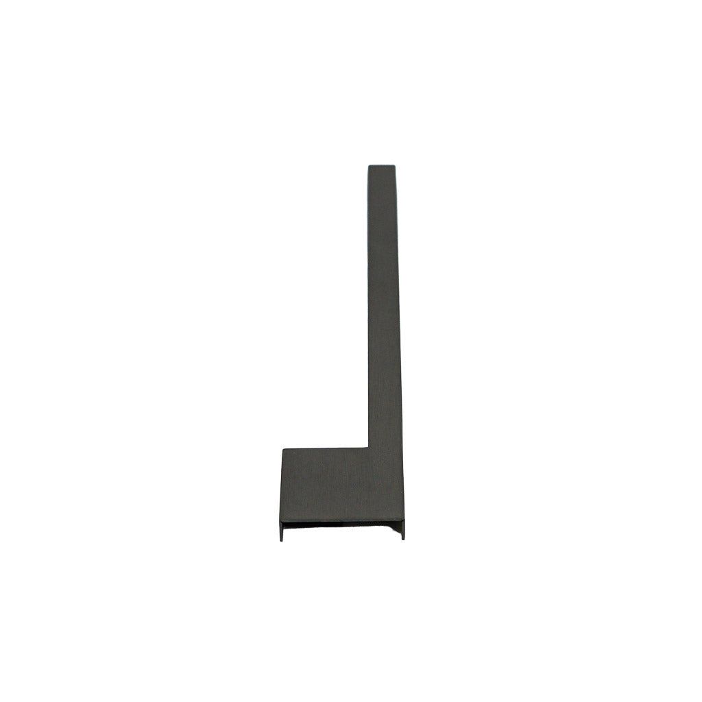 304 stainless steel custom shelf-1 cap for handrail, left side, by BEACON, model DBM01707, showing polished metal finish