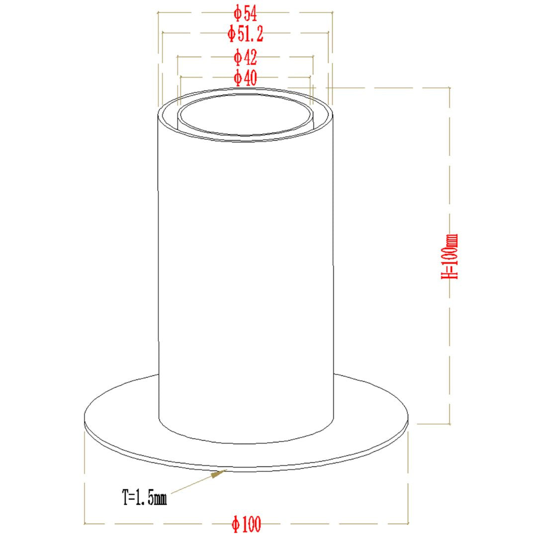 Stainless steel wall panel profile, Base Accessory 304 SS, customized model DBM121601 by BEACON, with a sleek metallic finish.