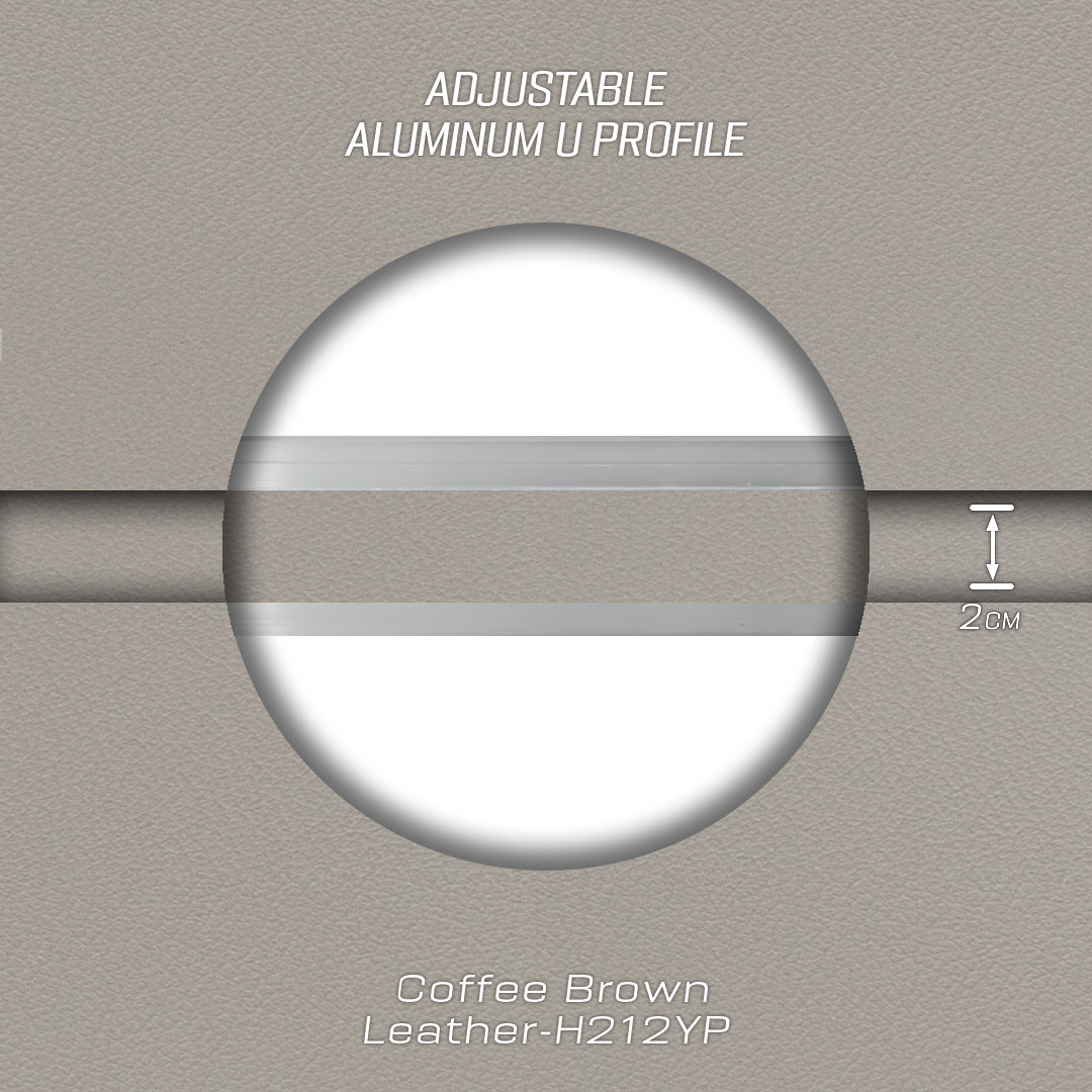 سماكة 8 مم (1.8 سم) مقطع ألومنيوم على شكل حرف U - أسود - PR0042