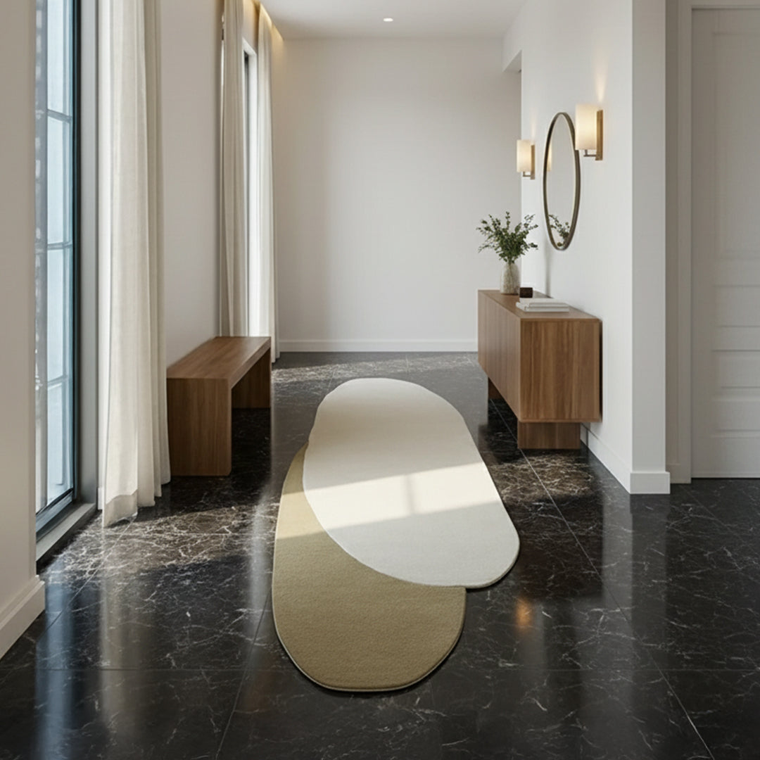 350X100 Cm BEIGE & BROWN Wool RUG JH-23545 - Rugs - ebarza Furniture UAE | Shop Modern Furniture in Abu Dhabi & Dubai - مفروشات ايبازرا في الامارات | تسوق اثاث عصري وديكورات مميزة في دبي وابوظبي