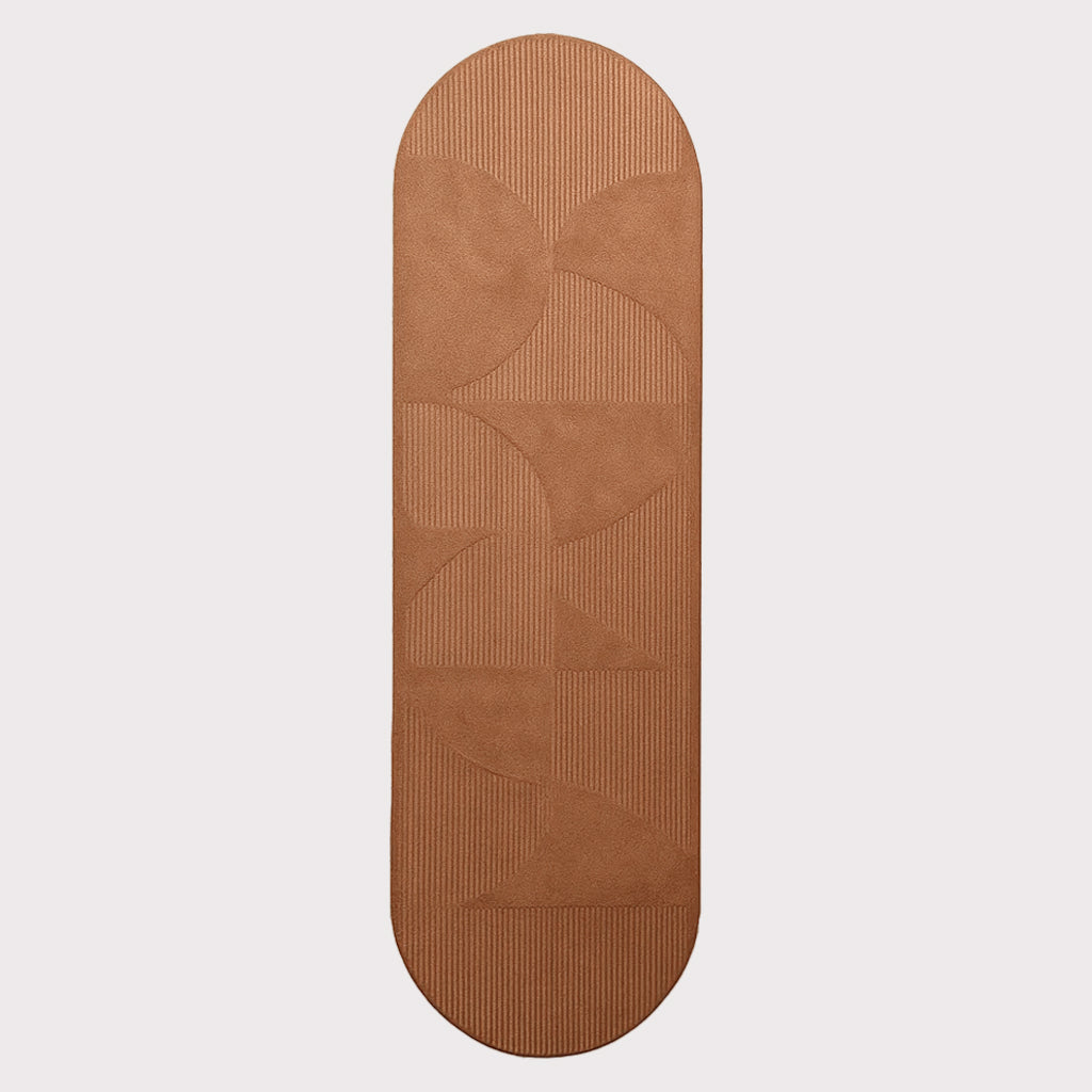 350X100 Cm KALEIDOSCOPE WOOL CLAY COLOR RUG JH-22745 - Rugs - ebarza Furniture UAE | Shop Modern Furniture in Abu Dhabi & Dubai - مفروشات ايبازرا في الامارات | تسوق اثاث عصري وديكورات مميزة في دبي وابوظبي