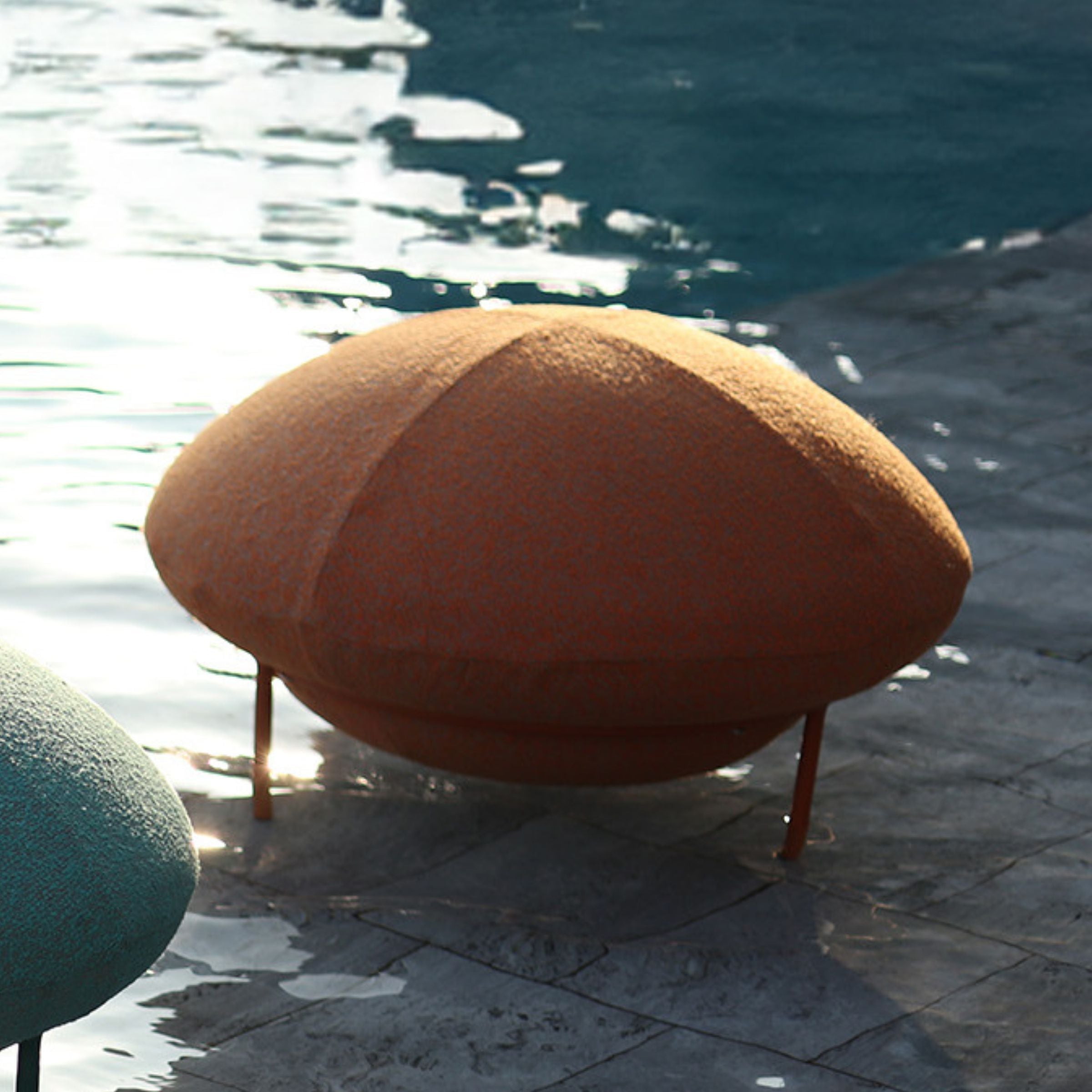 UFO Outdoor Big Stool Orange-UFO-P -  Outdoor Chairs | كرسي بذراعين للاستخدام الخارجي من إفولف - ebarza Furniture UAE | Shop Modern Furniture in Abu Dhabi & Dubai - مفروشات ايبازرا في الامارات | تسوق اثاث عصري وديكورات مميزة في دبي وابوظبي