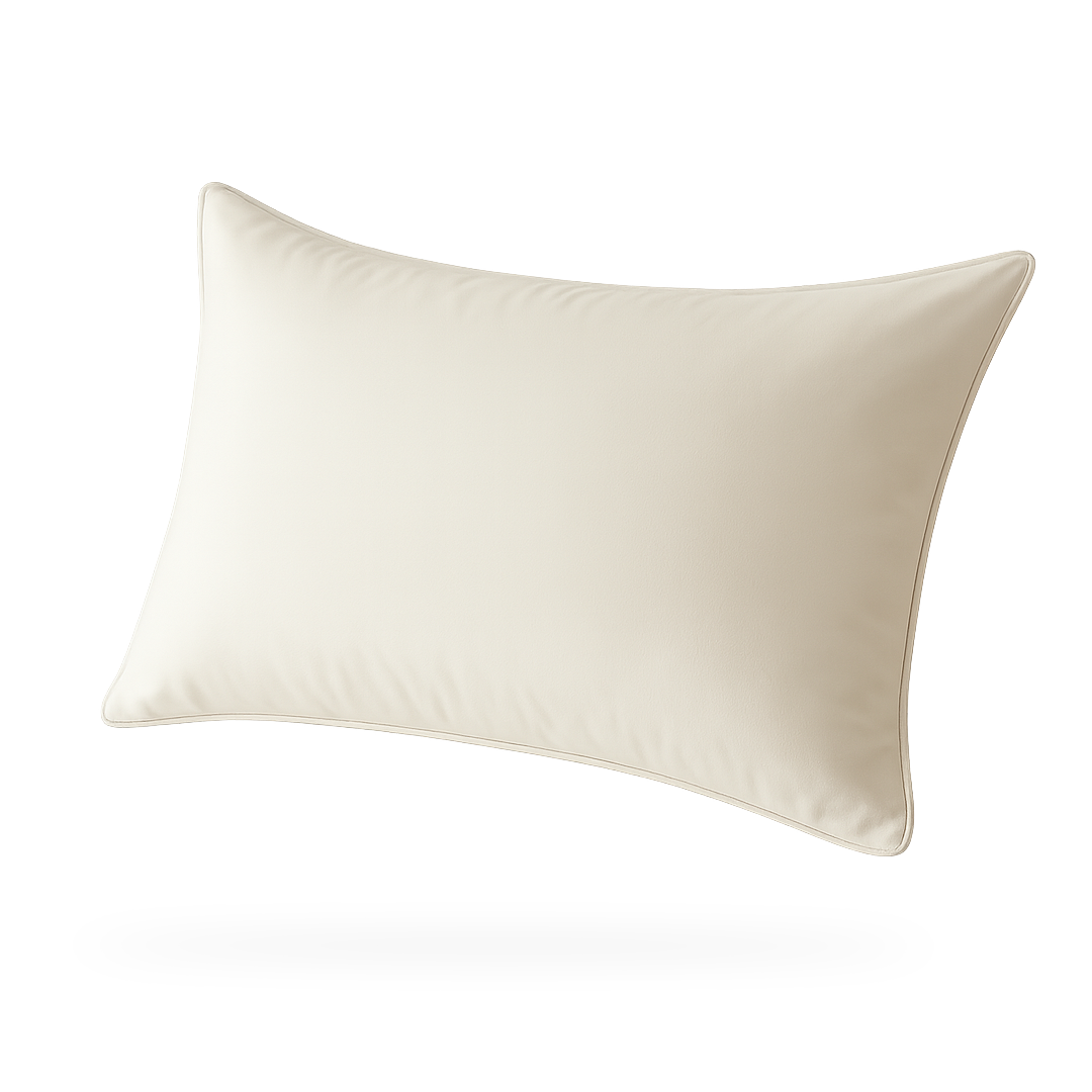 Ivory Pillowcase 50x70cm - 16mm Silk - Bedding - ebarza Furniture UAE | Shop Modern Furniture in Abu Dhabi & Dubai - مفروشات ايبازرا في الامارات | تسوق اثاث عصري وديكورات مميزة في دبي وابوظبي