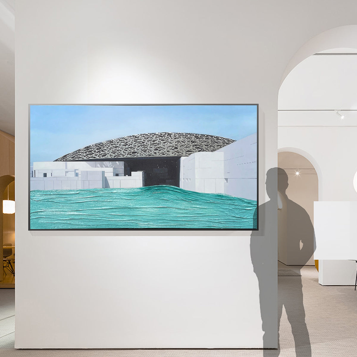 3D Printing for the Louvre Museum Abu Dhabi With Frame SOASAMPLE0011-160x80 Cm - Paintings - ebarza Furniture UAE | Shop Modern Furniture in Abu Dhabi & Dubai - مفروشات ايبازرا في الامارات | تسوق اثاث عصري وديكورات مميزة في دبي وابوظبي
