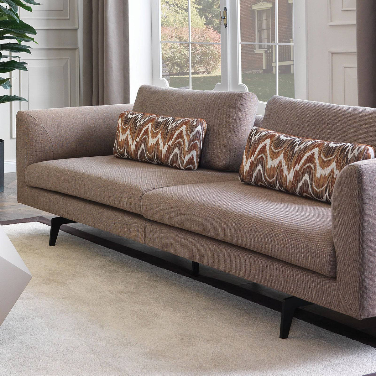 YOL LIVING Vittoria 4-seater sofa set with plush cushions and modern design, perfect for living room seating.