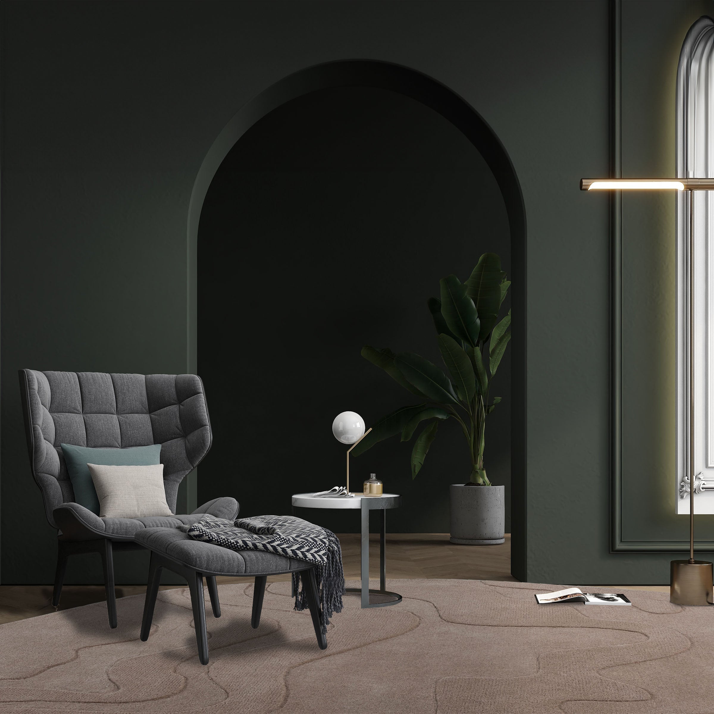 Display Item - 400X350 Cm WOOL DARK BEIGE Rug JH-22726 Nakheel - DISPLAY ITEM - ebarza Furniture UAE | Shop Modern Furniture in Abu Dhabi & Dubai - مفروشات ايبازرا في الامارات | تسوق اثاث عصري وديكورات مميزة في دبي وابوظبي