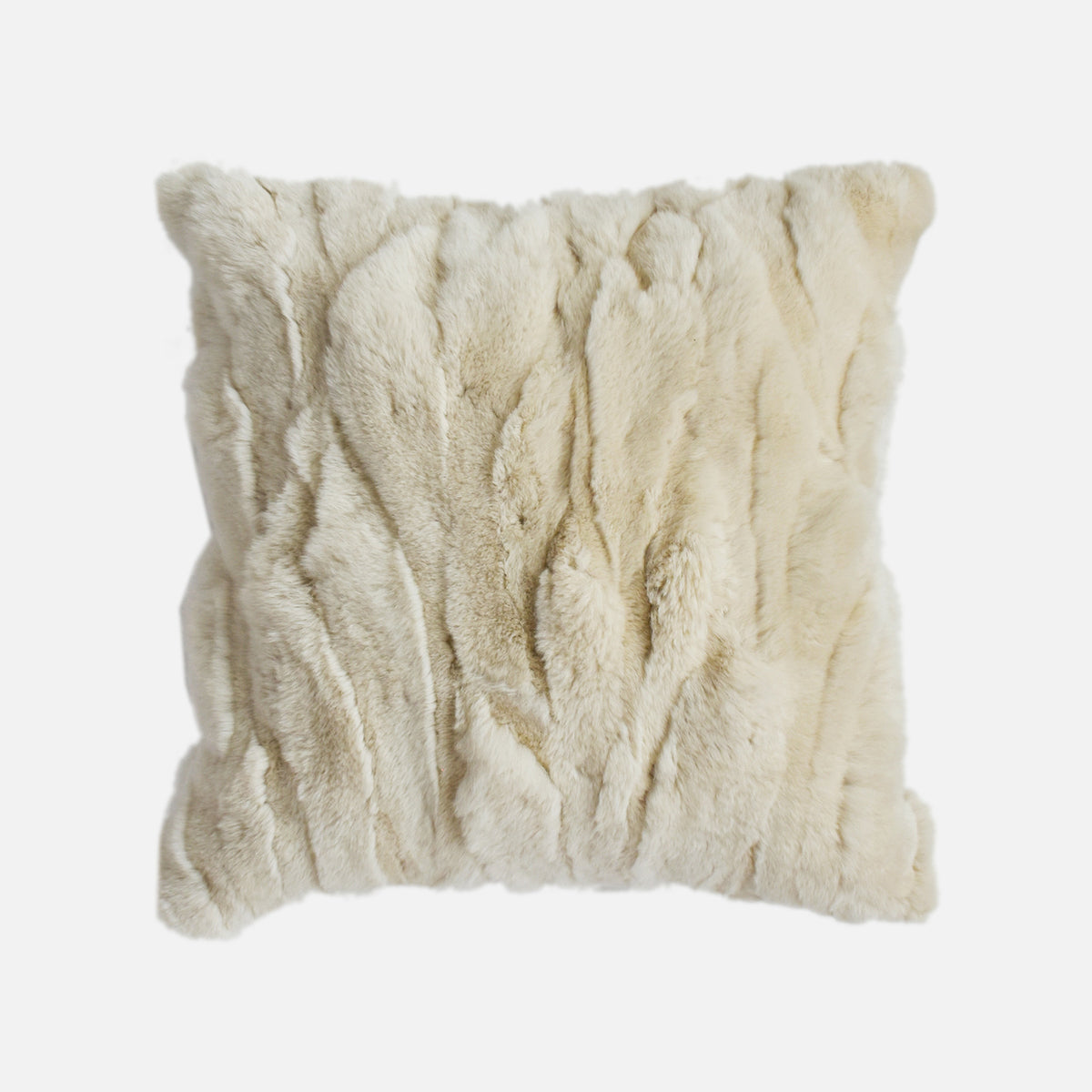 BEACON Odom Rex Rabbit Hair Cushion, 45x45 cm, soft plush cushion with textured rabbit hair surface, modern home decor accessory.