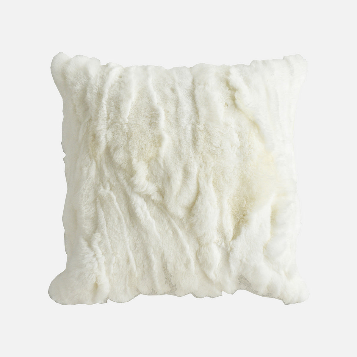 BEACON Odom Rex Rabbit Hair Cushion, 45x45 cm, soft textured cushion with plush rabbit hair for cozy home decor.