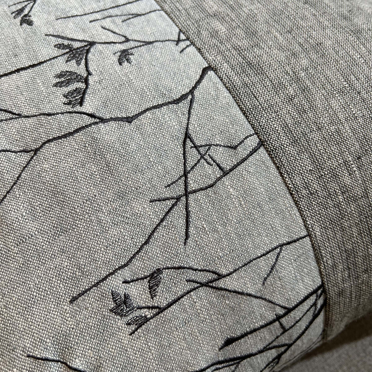45*45 Yaji embroidery cushion - ECC089 - Cushions - ebarza Furniture UAE | Shop Modern Furniture in Abu Dhabi & Dubai - مفروشات ايبازرا في الامارات | تسوق اثاث عصري وديكورات مميزة في دبي وابوظبي
