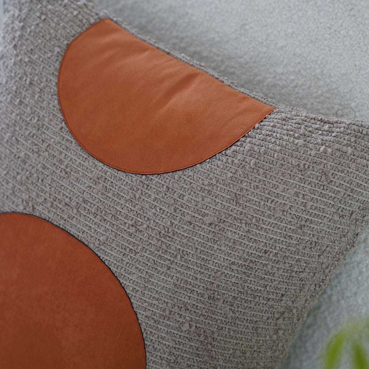 45*45cm Ebarza Buck Patchwork Cushion ECC134 - Cushions - ebarza Furniture UAE | Shop Modern Furniture in Abu Dhabi & Dubai - مفروشات ايبازرا في الامارات | تسوق اثاث عصري وديكورات مميزة في دبي وابوظبي