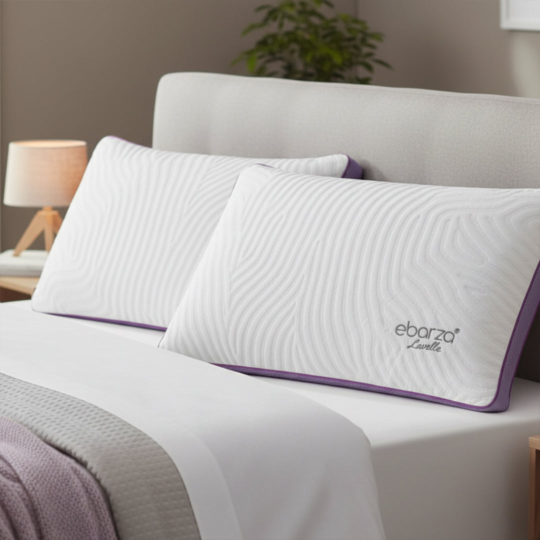 Pre-order 15 Days Delivery 45*70cm ebarza lavelle Memory Pillow Z20250930-Lavender - Cushions - ebarza Furniture UAE | Shop Modern Furniture in Abu Dhabi & Dubai - مفروشات ايبازرا في الامارات | تسوق اثاث عصري وديكورات مميزة في دبي وابوظبي