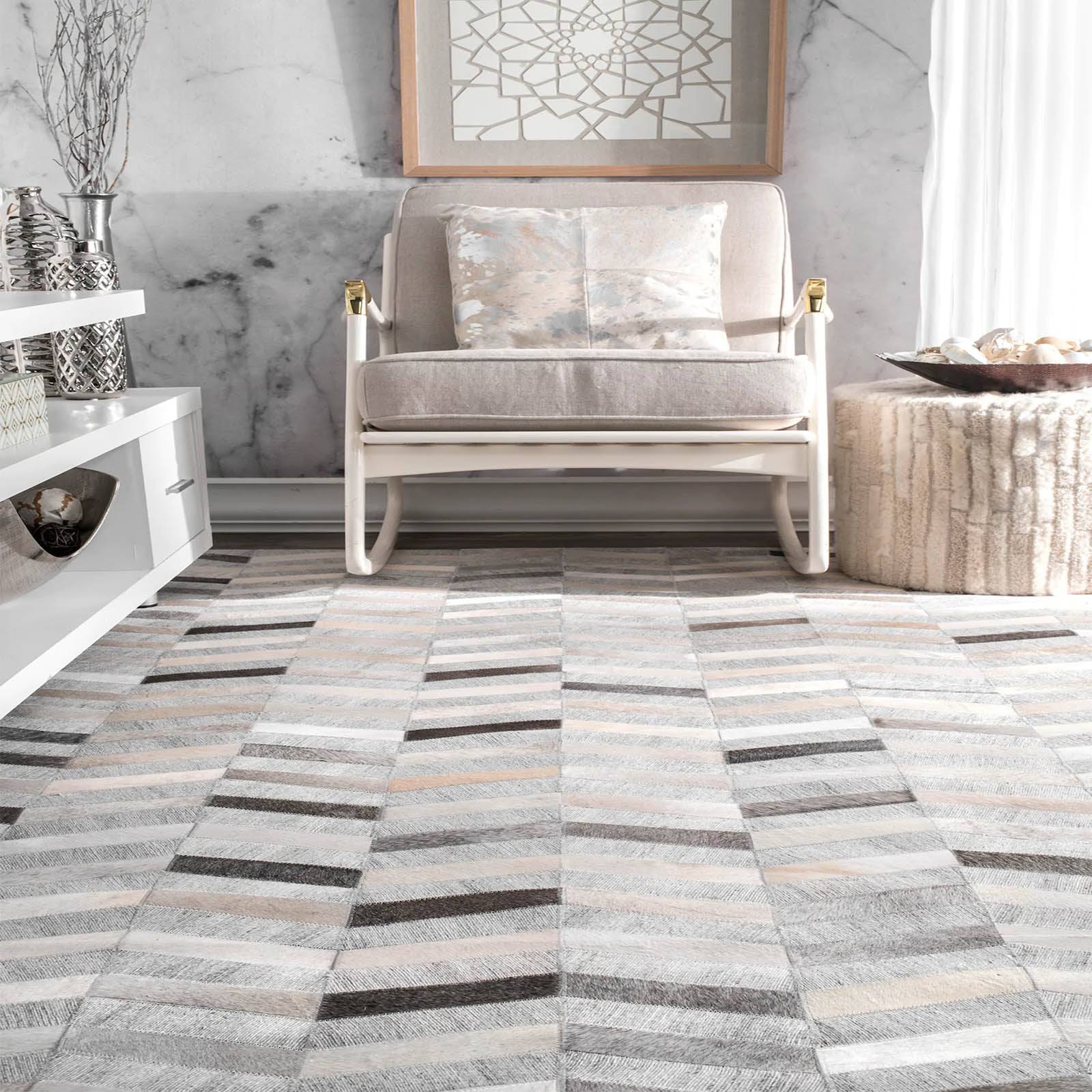 450x300 cm Corbit handmade rug by Javi, featuring intricate patterns and soft textures in a spacious living area.