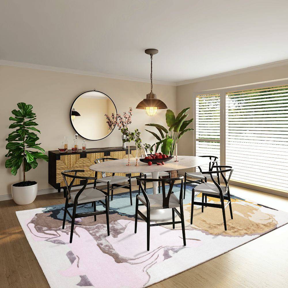 450X300 Cm Handmade Wool Rug Jh-20741-Grande - Rugs - ebarza Furniture UAE | Shop Modern Furniture in Abu Dhabi & Dubai - مفروشات ايبازرا في الامارات | تسوق اثاث عصري وديكورات مميزة في دبي وابوظبي