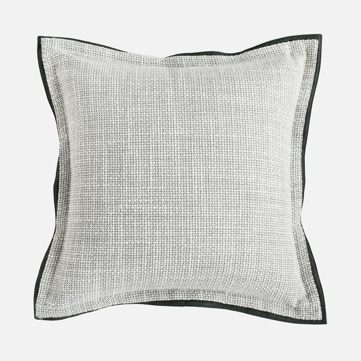 BEACON 45x45 Badri Double Edge Cushion ECC063 with geometric pattern, soft fabric, and decorative stitching.