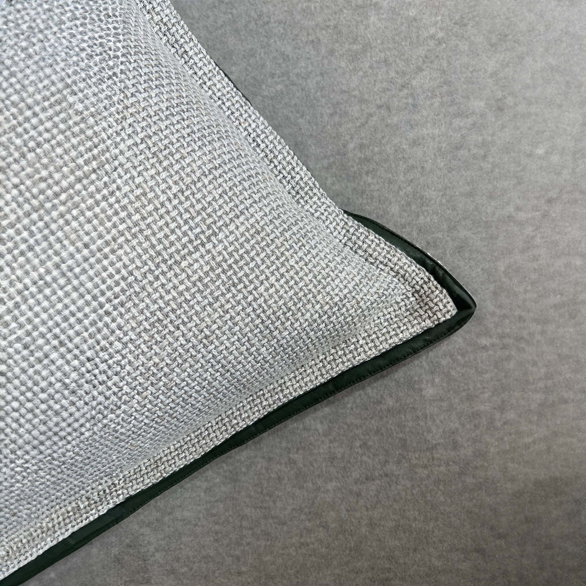 Beacon Badri double edge cushion in 45x45 size, decorative cushion with patterned fabric and plush filling.