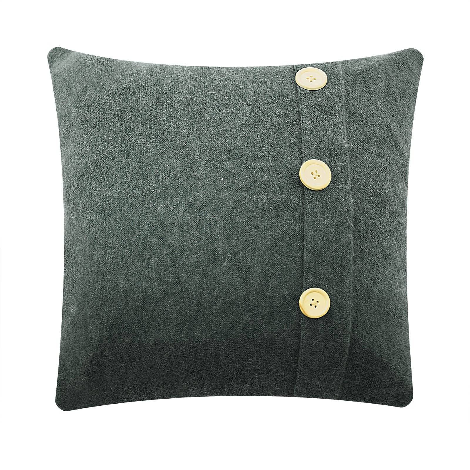 45X45 Cm Cushion Cover 1860-001-1-Grey - Cushions - ebarza Furniture UAE | Shop Modern Furniture in Abu Dhabi & Dubai - مفروشات ايبازرا في الامارات | تسوق اثاث عصري وديكورات مميزة في دبي وابوظبي