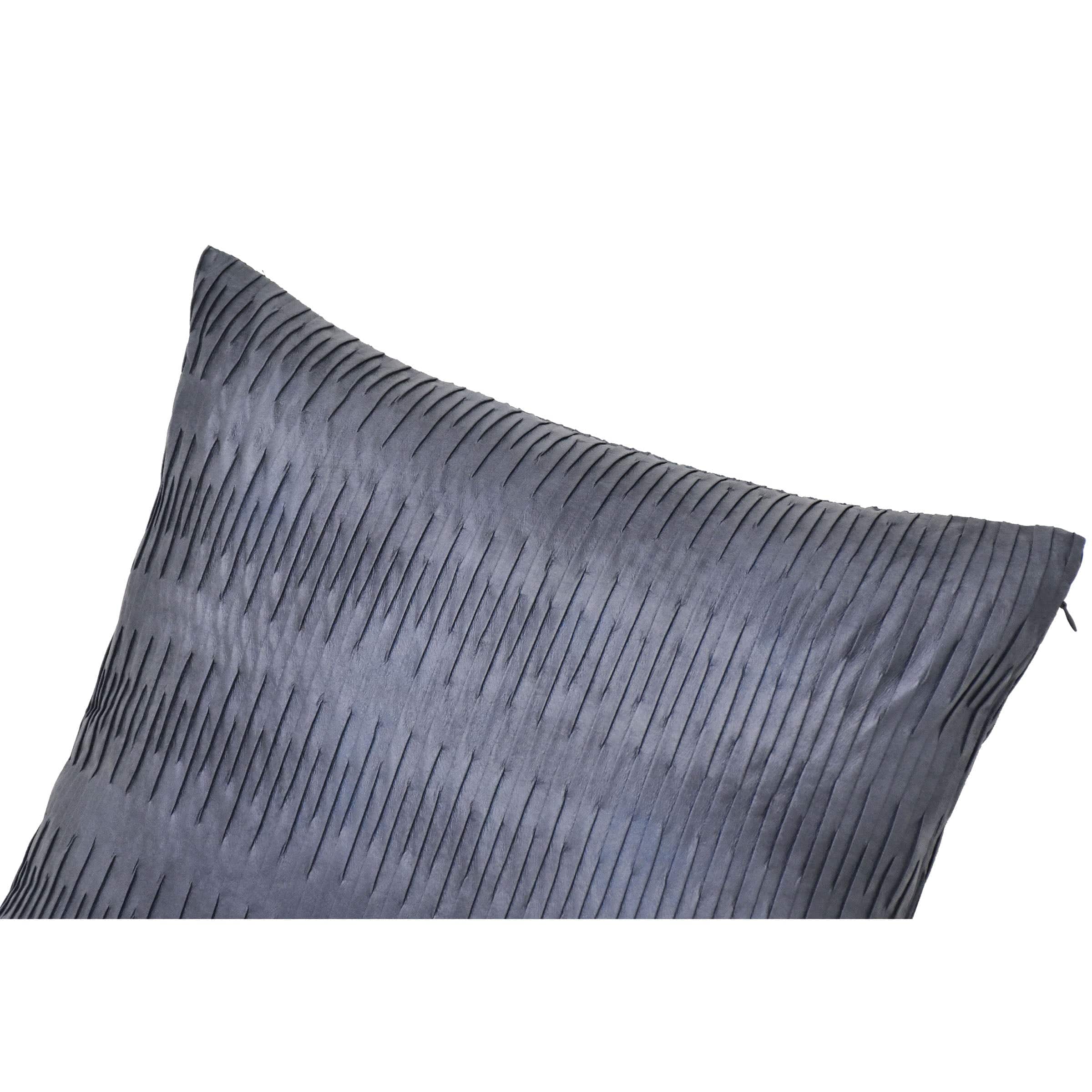 45X45 Cm Leo Imitation Leather Pleated Cushion Ecc-018 - Cushions - ebarza Furniture UAE | Shop Modern Furniture in Abu Dhabi & Dubai - مفروشات ايبازرا في الامارات | تسوق اثاث عصري وديكورات مميزة في دبي وابوظبي