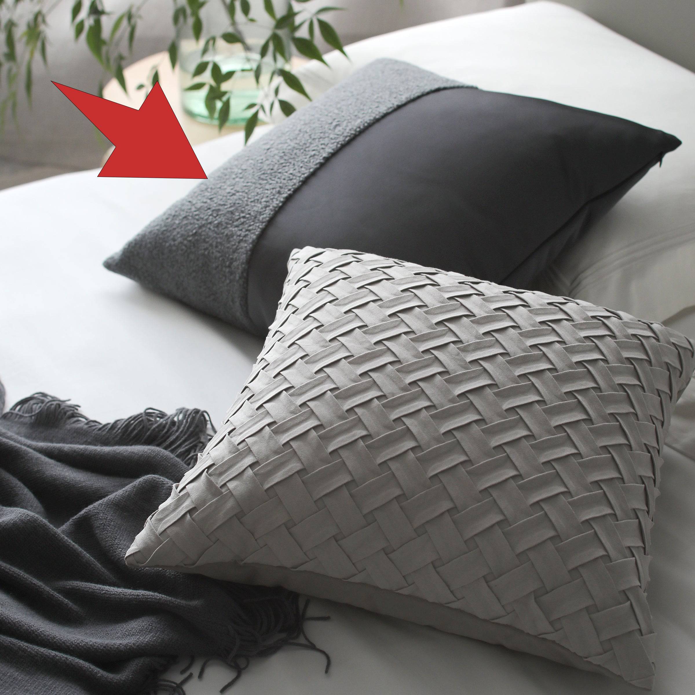 45X45 Cm Ullmann Stitching Cushion Ecc056 - Cushions - ebarza Furniture UAE | Shop Modern Furniture in Abu Dhabi & Dubai - مفروشات ايبازرا في الامارات | تسوق اثاث عصري وديكورات مميزة في دبي وابوظبي