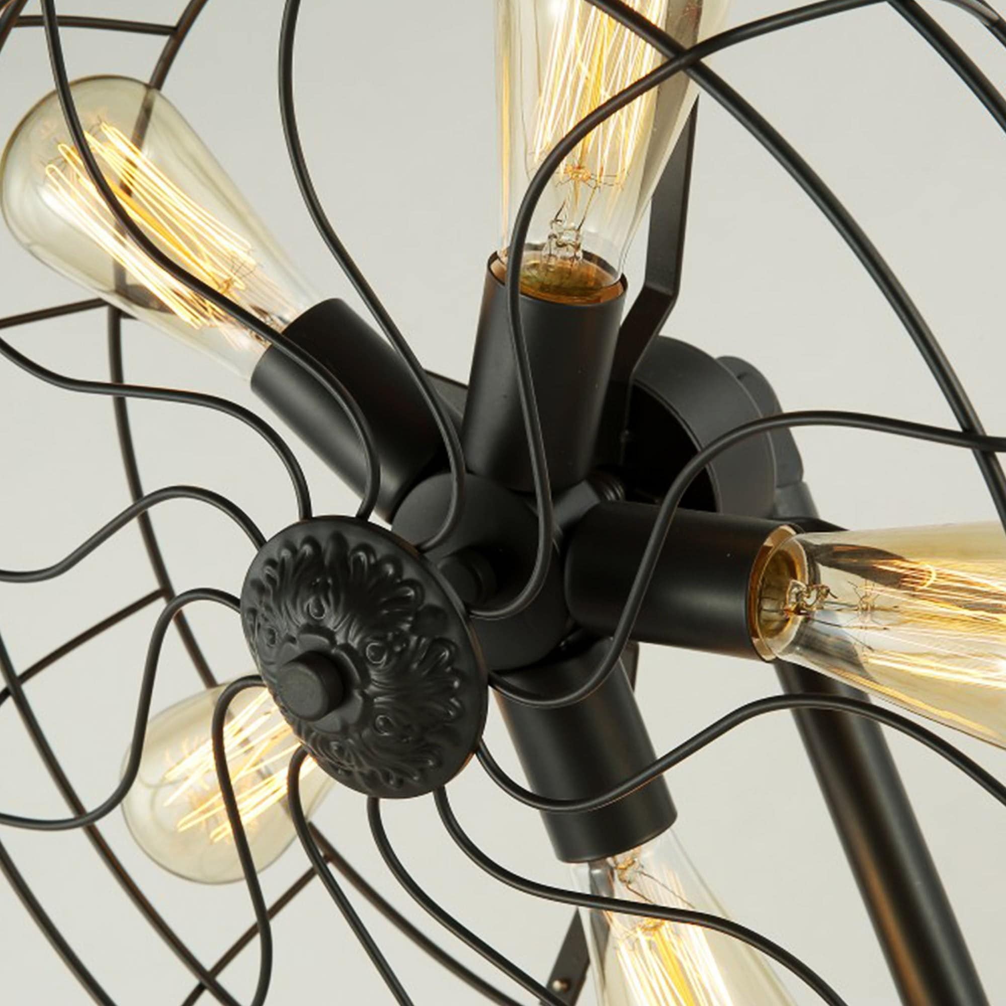 5 Heads Industrial Fan Table Lamp Cy-Ltd-024 - Desk\table Lamps - ebarza Furniture UAE | Shop Modern Furniture in Abu Dhabi & Dubai - مفروشات ايبازرا في الامارات | تسوق اثاث عصري وديكورات مميزة في دبي وابوظبي