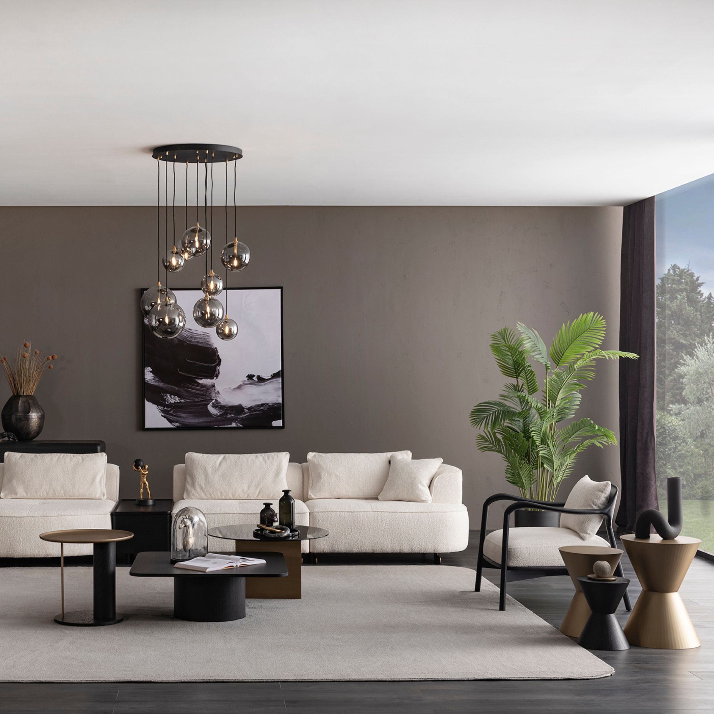 GRANDE BUTTON SIDE TABLE BIG ORXGRND-STB42 - Side Tables - ebarza Furniture UAE | Shop Modern Furniture in Abu Dhabi & Dubai - مفروشات ايبازرا في الامارات | تسوق اثاث عصري وديكورات مميزة في دبي وابوظبي