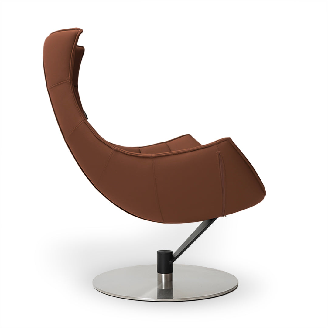 JIATAI SWIVEL Lounge Chair F-2039-Clay - Lounge Chairs - ebarza Furniture UAE | Shop Modern Furniture in Abu Dhabi & Dubai - مفروشات ايبازرا في الامارات | تسوق اثاث عصري وديكورات مميزة في دبي وابوظبي