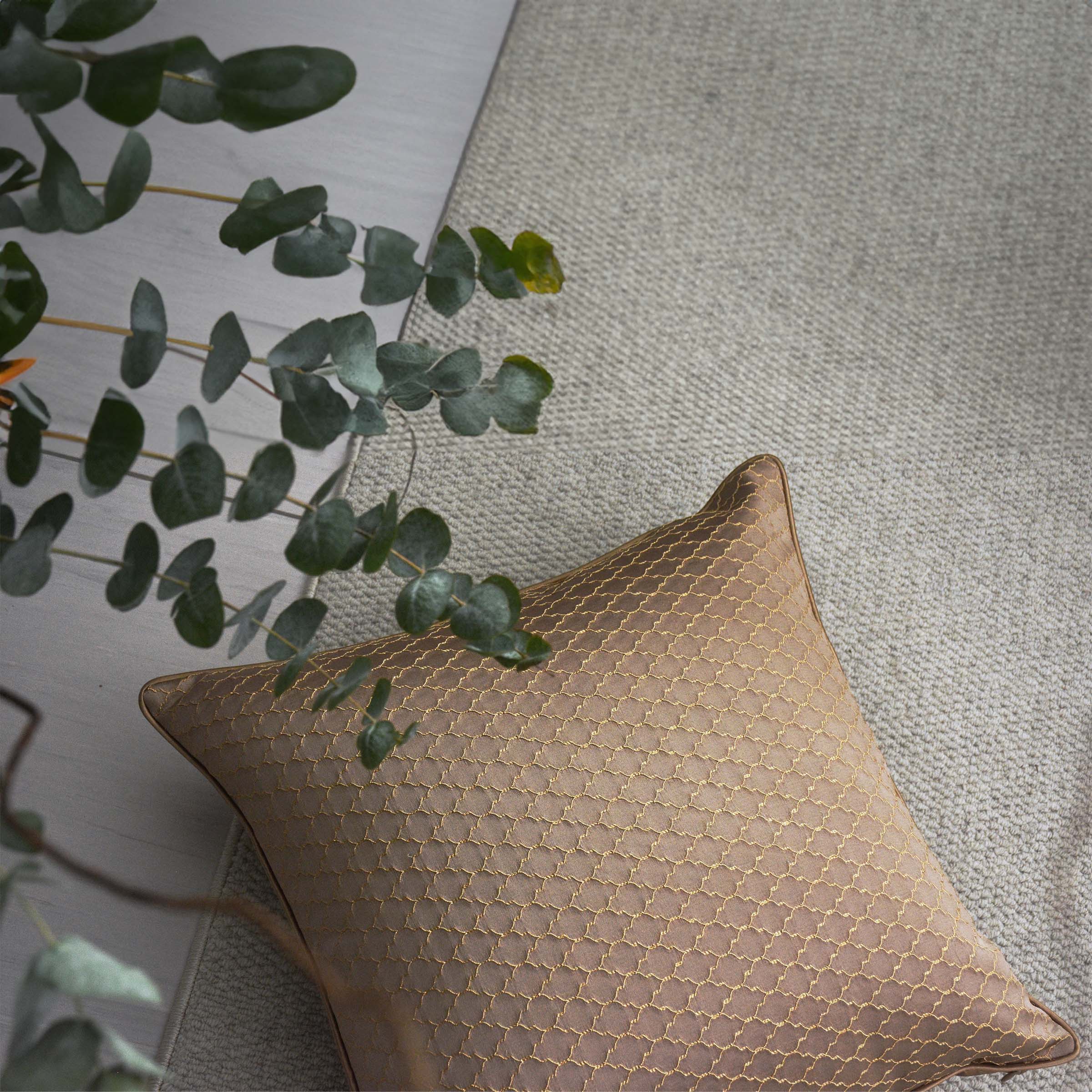 60*60 Scarlett Jacquard Cushion - ECC067 - Cushions - ebarza Furniture UAE | Shop Modern Furniture in Abu Dhabi & Dubai - مفروشات ايبازرا في الامارات | تسوق اثاث عصري وديكورات مميزة في دبي وابوظبي