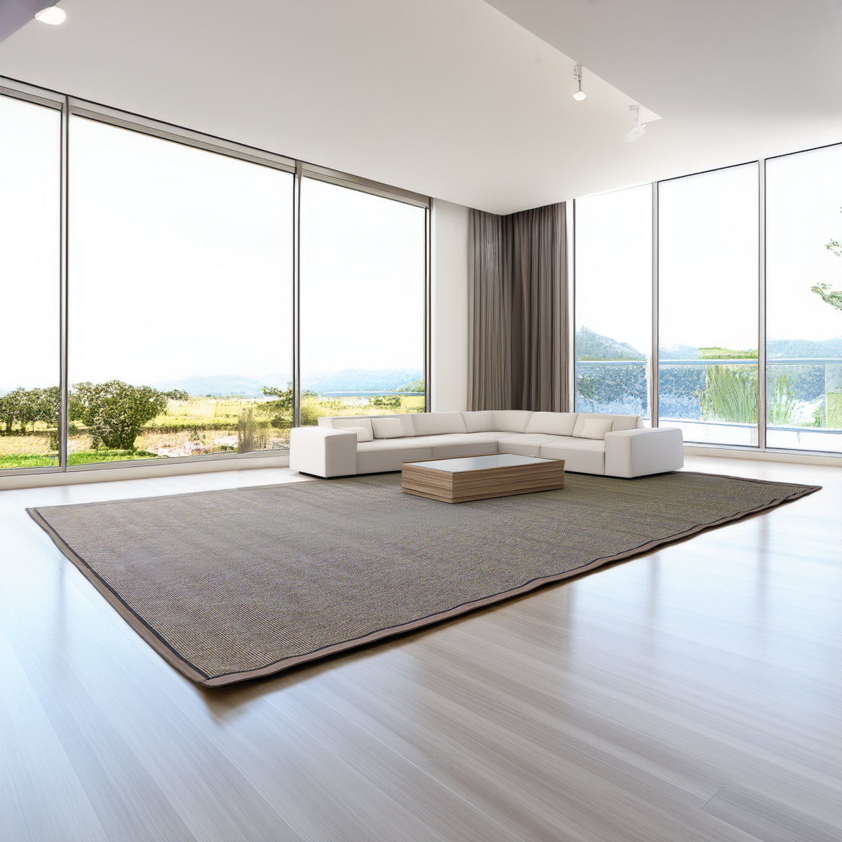 600x400 cm Montana sisal rug by COOL HALI, showcasing a natural woven design suitable for modern home decor.