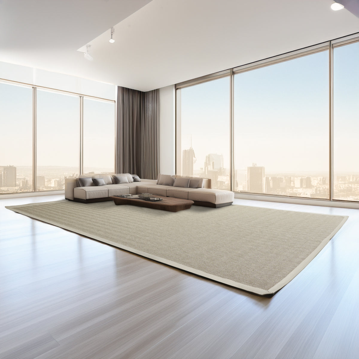 600x400 cm Sydney Sisal Rug by COOL HALI showcasing natural woven sisal texture and neutral tones for modern interior decor.