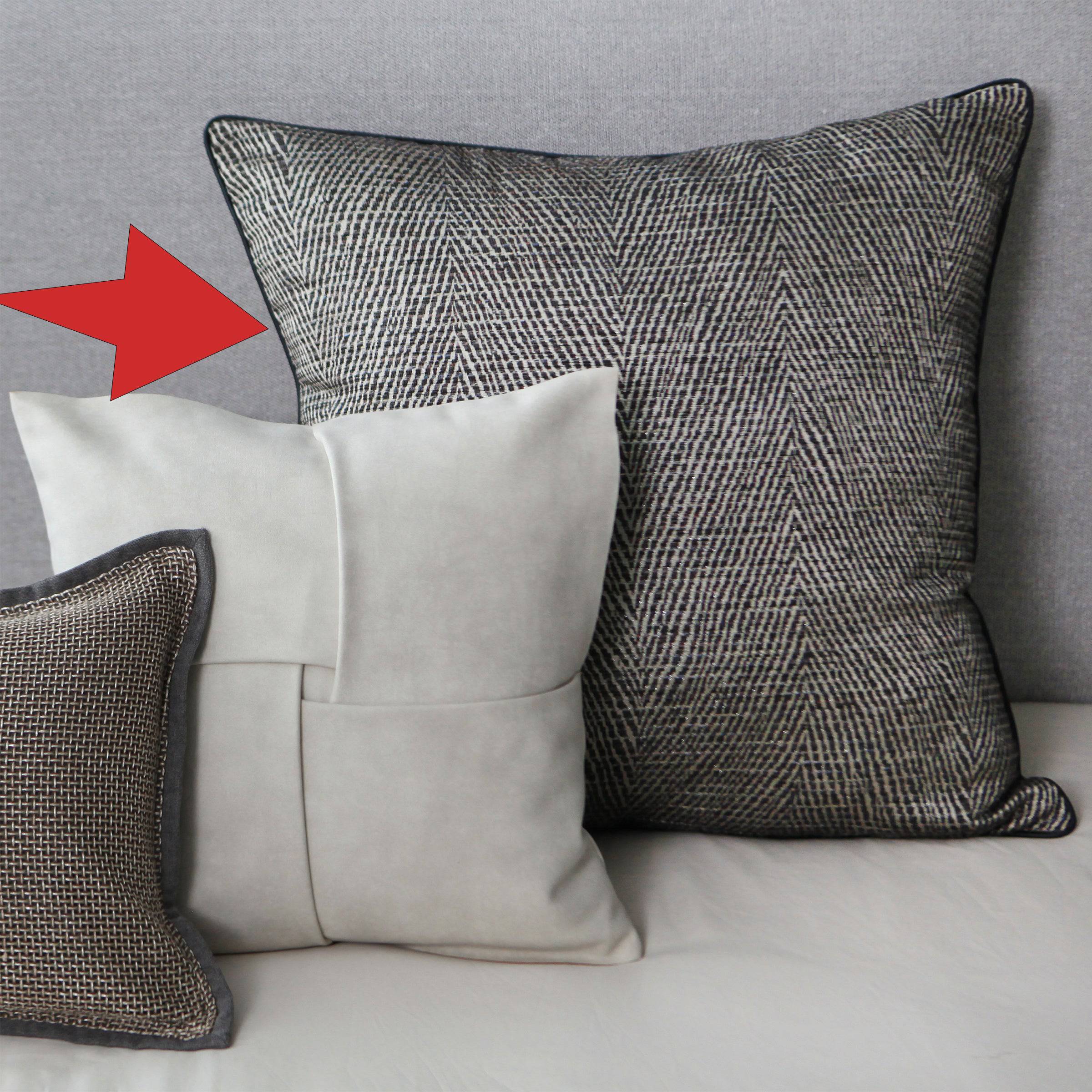 60X60 Cm Human Pattern Jacquard Cushion Ecc039 - Cushions - ebarza Furniture UAE | Shop Modern Furniture in Abu Dhabi & Dubai - مفروشات ايبازرا في الامارات | تسوق اثاث عصري وديكورات مميزة في دبي وابوظبي