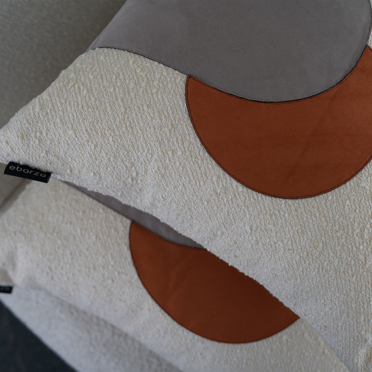 60x60Cm Ebarza Worde Patchwork Cushion ECC125 - Cushions - ebarza Furniture UAE | Shop Modern Furniture in Abu Dhabi & Dubai - مفروشات ايبازرا في الامارات | تسوق اثاث عصري وديكورات مميزة في دبي وابوظبي