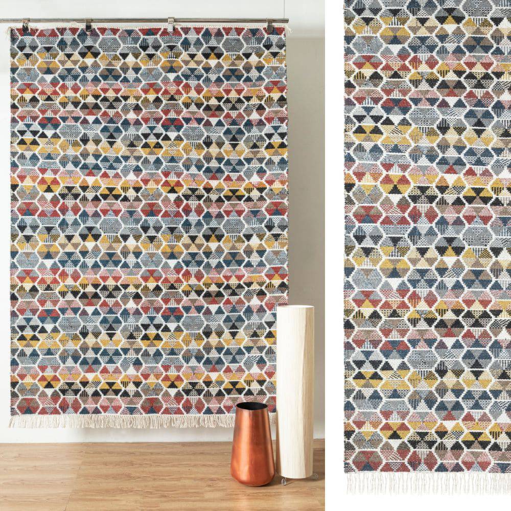 90X130 Cm Bolton Handmade Wool Rug Bolton Blt-28-S - Rugs - ebarza Furniture UAE | Shop Modern Furniture in Abu Dhabi & Dubai - مفروشات ايبازرا في الامارات | تسوق اثاث عصري وديكورات مميزة في دبي وابوظبي