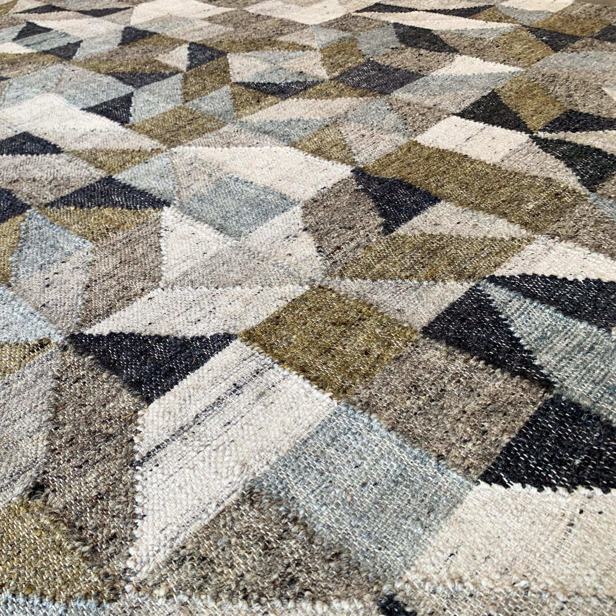 90X130 Cm Bolton Handmade Wool Rug Bolton Blt-83-S - Rugs - ebarza Furniture UAE | Shop Modern Furniture in Abu Dhabi & Dubai - مفروشات ايبازرا في الامارات | تسوق اثاث عصري وديكورات مميزة في دبي وابوظبي